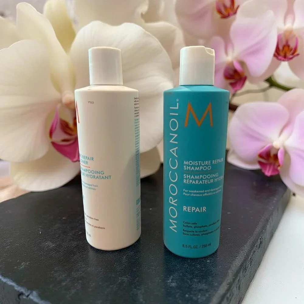 Moroccanoil Moisture Repair Set 4pc Shampoo, Conditioner Treatment Body Lotion